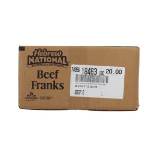 Kosher Beef Franks | Corrugated Box