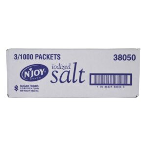 N’joy Salt Pkts 0.1 Gram; 1000ct | Corrugated Box