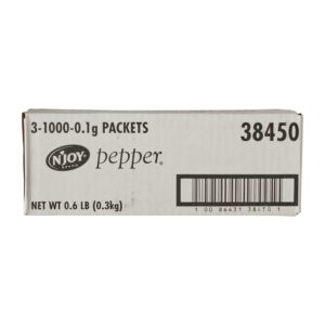 N’joy Pepper Pkts 0.1 Gram; 1000ct | Corrugated Box