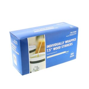 Royal Wood Stirrer Java 7.5 10/500ct | Packaged