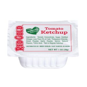 KETCHUP FCY DUNK CUPS 250-1Z RED GOLD | Packaged