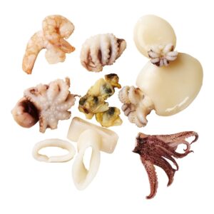 SEAFOOD MIX IQF SQD/CUTL/SHRM/CLM/OCT | Raw Item