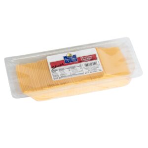 Cheese Ched Med Sliced 2.5# | Packaged