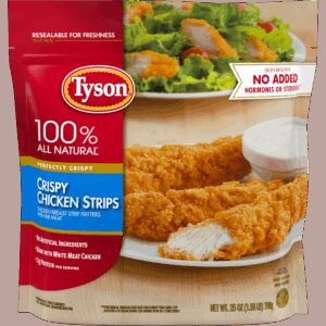 Breaded Crispy Chicken Breast Strips | Packaged