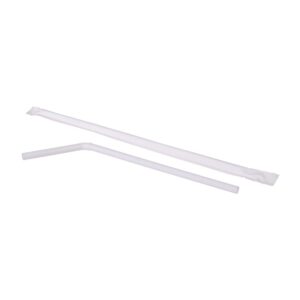 7.75″ Wrapped White Flex Straws | Styled