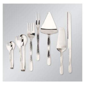 SPOON SOLID SRVG HAMMERED 12″ S/S 1CT | Styled