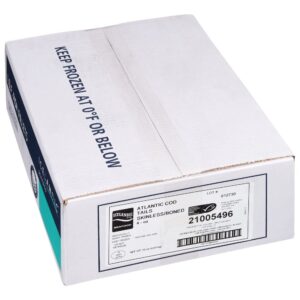 North Atlantic Cod Tails | Corrugated Box