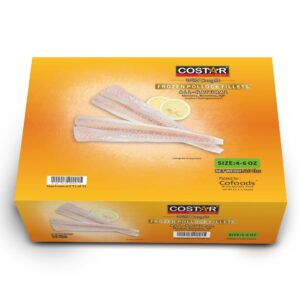 4-6 oz. Boneless Skinless Pollock Fillets | Packaged