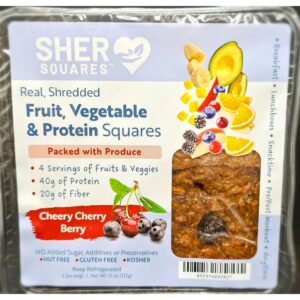 Square Fruit Bar & Veggie Cherry Berry 2 | Packaged