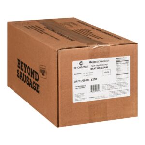 BRAT PLANT BASED SAUSAGE 50-3.52Z | Corrugated Box