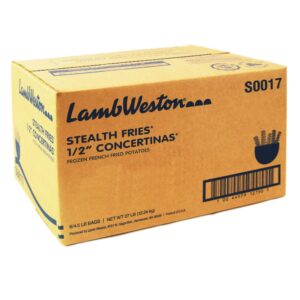 FRIES 1/2″ C/C CONCRTN 6-4.5# STLTH | Corrugated Box