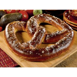 Soft Sourdough Bavarian Pretzel, 7 oz. | Styled