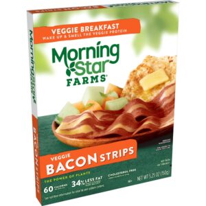 12-5.25Z VEGGIE BACON STRIPS – 97195 | Packaged