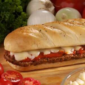 Pre-Cooked Hoagie Beef Patties | Styled