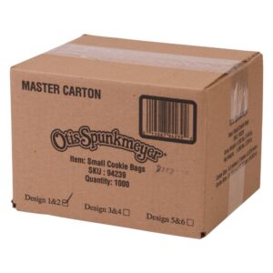 1-1000 ct Small Cookie Bags OTS 94239R | Corrugated Box
