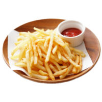 Shoe String French Fries | Plated