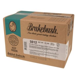 Cooked Breaded Chicken Patties, 3.25 oz. | Corrugated Box