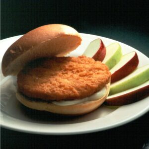 Cooked Breaded Chicken Patties, 3.25 oz. | Styled