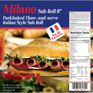 Milano Sub Roll | Packaged