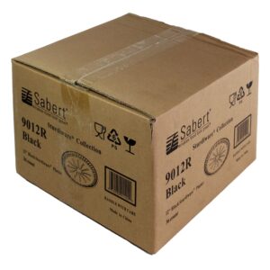 12″ Round Black Plastic Platter | COR