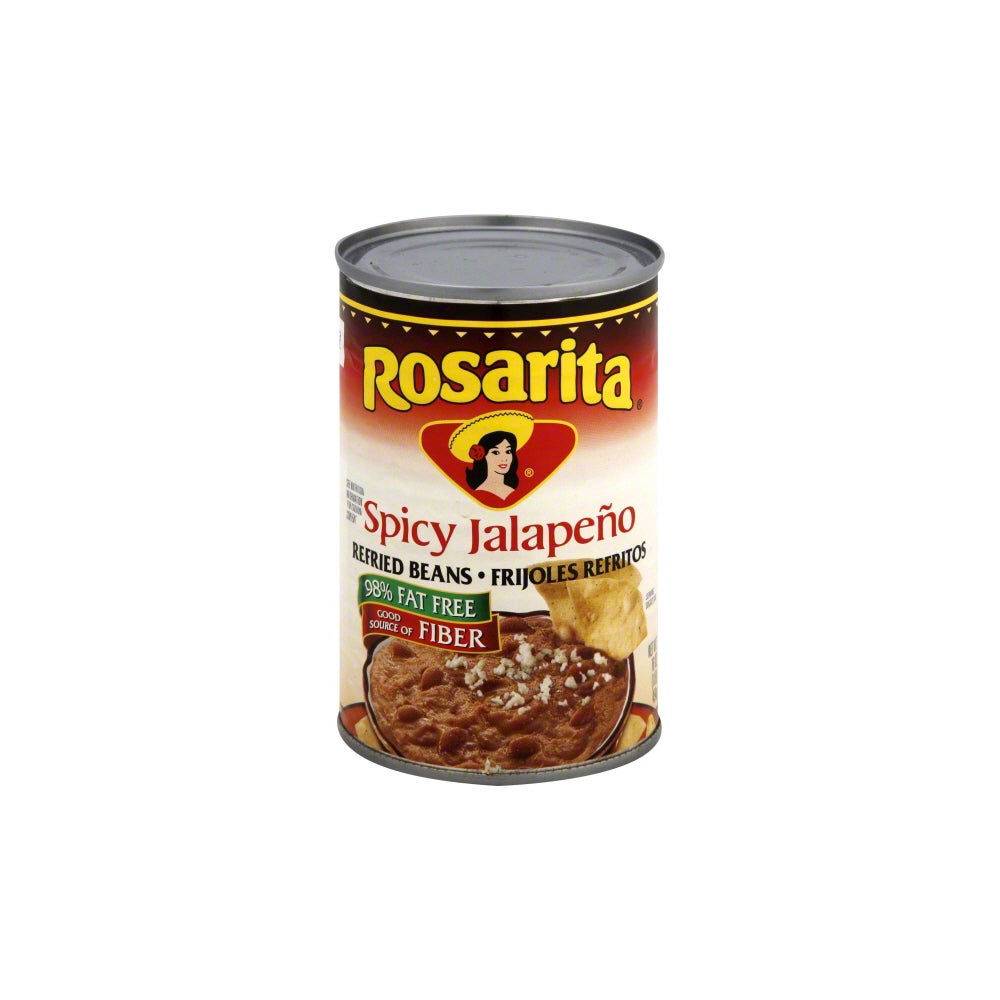 Rosarita Spicy Jalapeno Refried Beans 16 - Gordon Restaurant Market