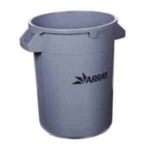 32 Gallon Gray Trash Containers | RAW