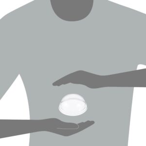 LID DOME 3.5-20Z CLR | PNB