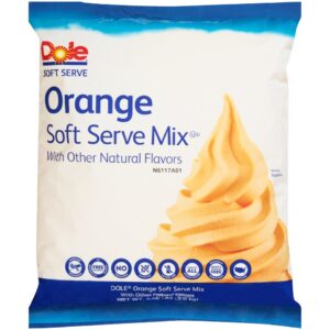 Mix Soft Serve Orange Dole 4/4.5 Lb | PKG