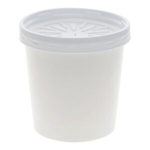CONT PPR 16Z WHT W/LID 250CT PCTV | RAW