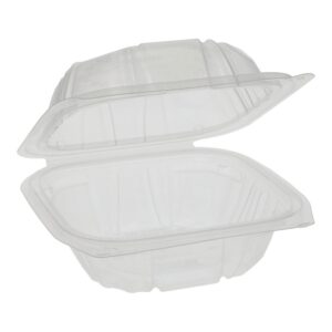 CONT PLAS 6X6″ CLR HNGD 3-107CT | RAW