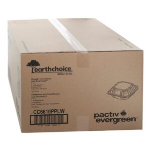 CONT PLAS 6X6″ CLR HNGD 3-107CT | COR