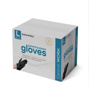 Medium Black Nitrile Gloves | COR