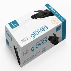 Medium Black Nitrile Gloves | IPG