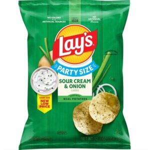 Party Size Sour Cream & Onion Flavored Potato Chips | IPG