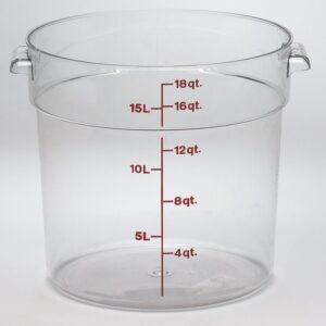 CONTAINER FD RND CLR 18QT 1CT | PWB