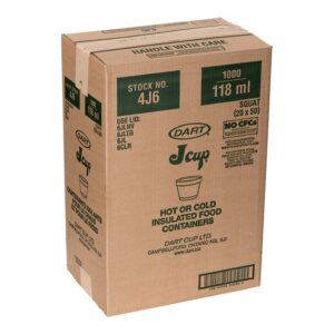 4 oz Dart Foam Squat Containers | COR