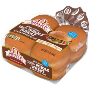 100% Whole Wheat Sandwich Buns | PKG
