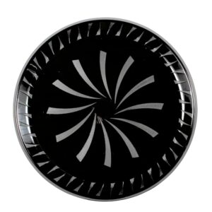 16″ Round Black Plastic Tray | RAW