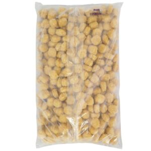 Golden Crispy Fritter Chicken, Whole Grain, Breaded, Popcorn | PKG