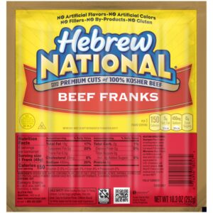 100% Kosher Beef Franks | PKG
