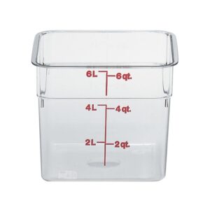 CONTAINER FD SQ CLR 6QT 1CT | RAW