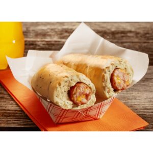 Smoked Cheddarwurst Sausage Bagel Sandwiches | RAW