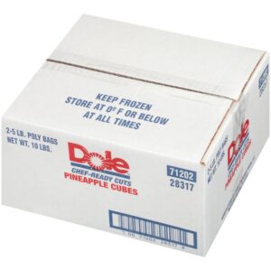 Pineapple Cubes, 3/8″, IQF | COR