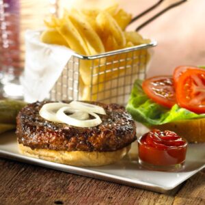 BEEF STKBRGR BALL 4/# 85/15 4-12CT | PWB