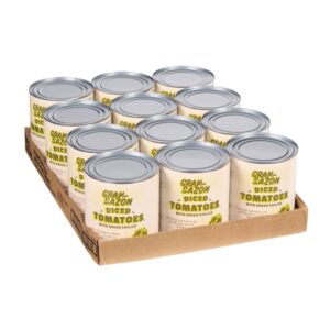 TOMATO DCD W/CHILES 12-28Z GRZ | PKG