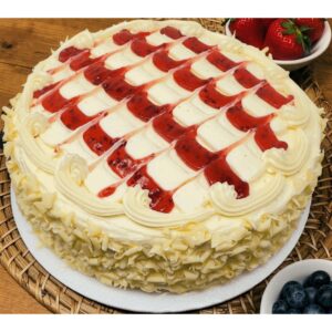 White Chocolate Raspberry Torte Cake | PWB