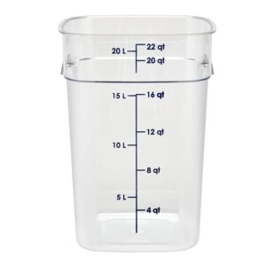 CONT FD SQ CLR 22QT 1CT CAMB | RAW