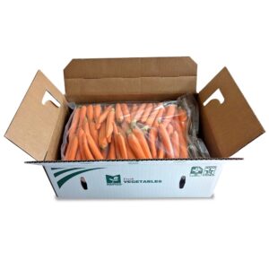 1-5# CLEANED WHL BABY CARROTS W/TOPS | PKG