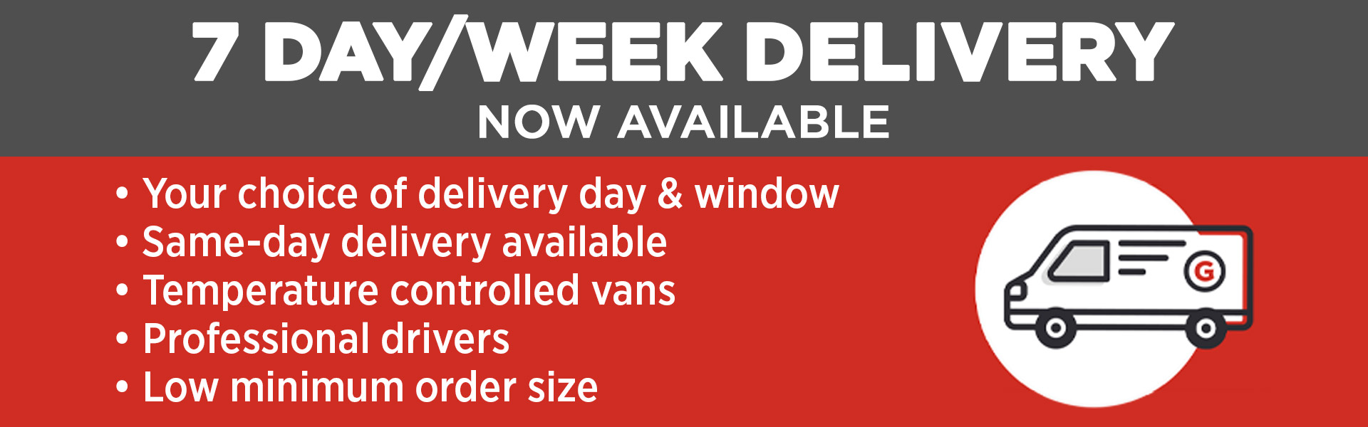 7 Day Van Delivery