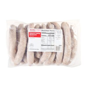 BRATWURST CKD NAT CS 4/# 5 LB | IPG